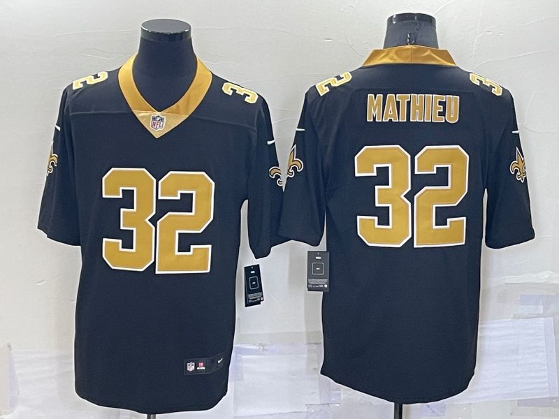 Men New Orleans Saints #32 Mathieu Nike Black Vapor Untouchable Limited Player NFL Jerseys